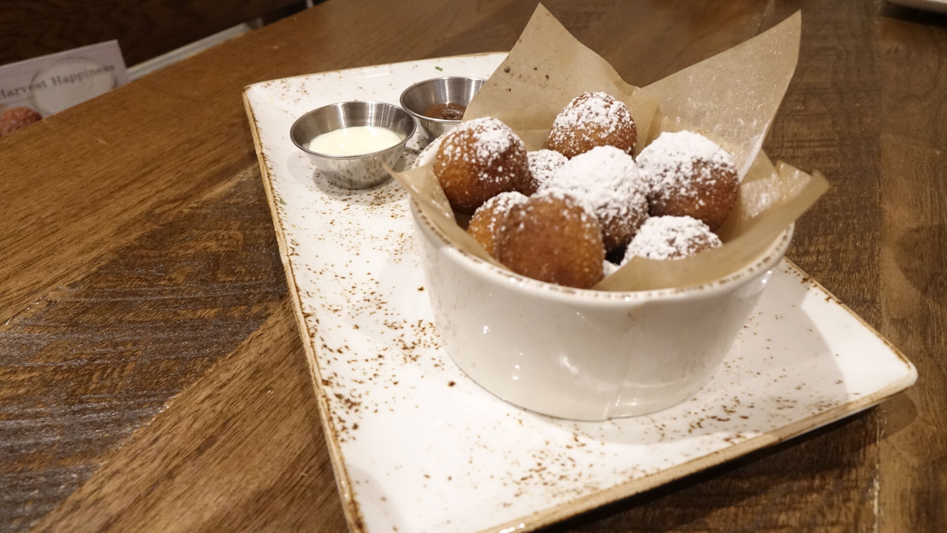 First Watch cinnamon spice donuts
